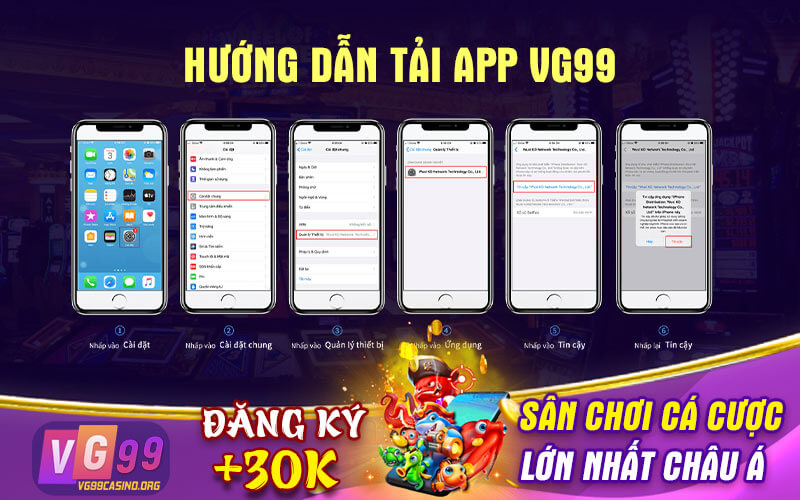 Hướng dẫn tải App VG99